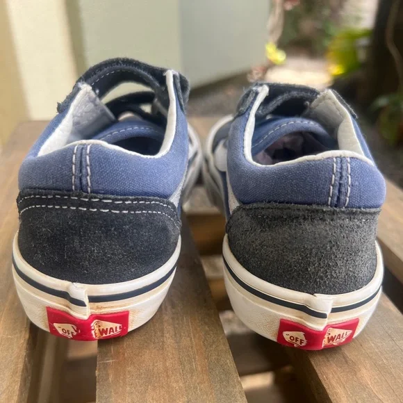 🪼💙VANS ANAHEIM FACTORY OLD SKOOL 36 DX BLUE SUED CLASSIC VELCRO LOW TOP💙🪼 - Picture 4 of 6